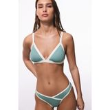 Açık Yeşil Ivy Üçgen Bikini Üstü - 40