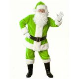 Açık Yeşil Noel Baba Kostümü Yetişkin