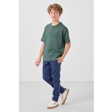 Açık Yeşil Pamuklu Yumuşak Dokulu Oversize Basic Erkek Çocuk T-Shirt - 11297