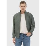 Açık Yeşil Regular Fit Dik Yaka Casual Süet Deri Mont - XL