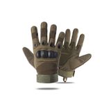 Açıkalın askeri Malzeme Unisex Tam Parmak Korumalı Taktik Outdoor Eldiven - Haki, M Beden AÇKLNELDVN