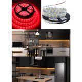 Aciko 3 Çipli Kırmızı Şerit LED 1metre + 12V Adaptör Kuruluma Hazır Set