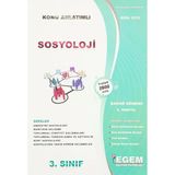Açıköğretim Sosyoloji 3. Sınıf 6. Yarıyıl Bahar Dönemi Konu Anlatımlı Soru Bankası
