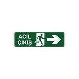Acil Çıkış İsg Uyarı Levhası Pvc A4 21X30 Cm