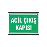 Acil Çıkış Kapısı Levhası Kolay Montaj İş Yeri Apartman Uyumlu İkaz Tabelası Pvc