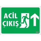 Acil Çıkış Uyarı Levhası 17,5X25 Kod:943 - 9996669997472