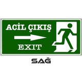 Acil Çıkış Yönlendirme Tabelası Sağ Yön