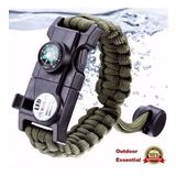 Acil Durum Taktiksel Paracord Hayatta Kalma Bilekliği Survival Çok Amaçlı Bileklik