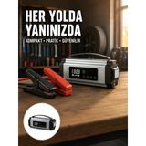 Acil Durumlar İçin Çok Fonksiyonlu Araç Akü Takviyesi Hava Kompresörü Ve Güç Kaynağı Yeni Nesil