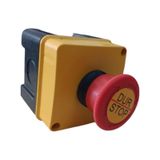 Acil Stop 40 Mm 1 Nc Kalıcı Mantar Acil Buton Kutulu