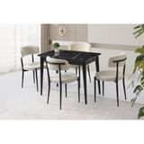 Açılır 60X100 Cm Mini Silva Sonata Masa 4 Adet Gözde Sandalye Takım