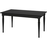 Açılır Yemek Masası, Siyah, 4-6 Kişilik, 155/215X87 cm - 1/100 Toz Ceviz - 215 x 87 cm