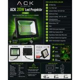 Ack 20W Yeşil Led Projektör Dob Smd Ip65 1800Lm (20 Watt 220 Volt)