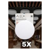 ACK 24W 4000K SICAK BEYAZ SIVA ÜSTÜ LED ARMATÜR 5 ADET