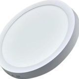 Ack 24W Yuvarlak Sıva Üstü Led Panel Günışığı Işık 3000K Kasa Beyaz