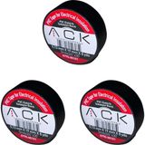 Ack 3 Adet Ack Siyah Izole Bant 0.13X19MMX8YDS