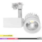 Ack 30W Cob LED Monofaze Ray Armatürü Beyaz Kasa 3000K Gün Işığı - 3000K - Günışığı
