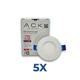 ACK 3W LED PANEL 6500K 5 ADET
