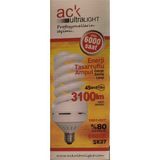Ack 45W Büyük Spiralli Tasarruflu Ampul E27 Duy 220 Volt Beyaz Işık 45W=196W 3100 Lümen