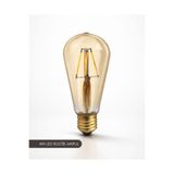 ACK 4W LED Rustik Ampul ST64, 2700K Sarı Işık, E27 Duy