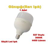 Ack 50W E-27 Torch Led Ampul Bulb Günışığı 3000K (Sarı Işık) 220V 4400Lm Ip20