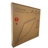 ACK 60x60 cm LED Panel Armatür, Sıva Altı Montaj, 3000 Kelvin Günışığı, Kare, Modern Tasarım, Ofis ve Ticari Kullanım 2 ADET