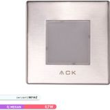 ACK 6500 K 1.5 W Kare Beyaz Işık Led Merdiven-Duvar Armatürü