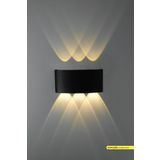 ACK 6w Çift Yönlü Led Duvar Aplik Iç Ve Dış Mekan Dekoratif Aydınlatma Bahçe Aydınlatması AH07-07201