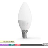 ACK 7 Watt 4000K Ilık Beyaz E14 C37 Sıcak Beyaz Led Mum Ampul