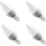 Ack 7W Buji LED Ampul 6500K Beyaz E14 İnce Duy (4 Adet Paket) - 40 - 50 W