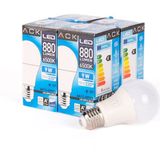 Ack 9w Led Ampul 6500k Beyaz Işık E27 4'lü Eko Paket
