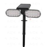 ACK AG60-02801 8W/H 3000K Günışığı Solar Led Kazıklı İkili Çim Armatürü