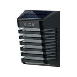 ACK AG60-09851 90x120x53 mm IP54 3000K Siyah Solar Led Aplik