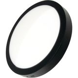 ACK AP03-02401 3000K Günışığı 24 Watt Siyah Kasa Sıva Üstü Yuvarlak Led Panel Armatür
