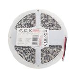 ACK AS01-00301 14.4W 12V 4000K Ilık Beyaz 5 m Üç Çipli 60 Ledli Silikonsuz Şerit Led