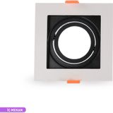 ACK Beyaz Kare 102 mm Modüler Sistemli Spot Armatür Kasası