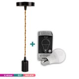 ACK Dekoratif LED Sarkıt Aparatı Kahverengi E27 Duy Marketekno Ampul AY45-00200-01A