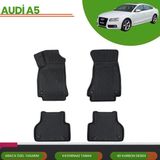 Ack Dizayn Audi A4 2007-2015 4d Araca Özel Havuzlu Paspas Takımı (Karbon) - Siyah