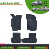 Ack Dizayn Fiat Albea Palio Sieana 4d Araca Özel Havuzlu Paspas Takımı (Karbon) - Siyah