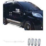 Ack Dizayn Fiat Fiorino Araca Özel Krom Cam Çıtası + Krom Kapı Kol 2'li Set Paslanmaz Çelik A+