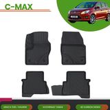 Ack Dizayn Ford C-Max 2011+ 4d Araca Özel Havuzlu Paspas Takımı (Karbon) - Siyah