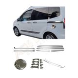 Ack Dizayn Ford Courier 2014-2023 5'li Yan Krom Set (Yan Kapı Çıtası-Sürgü-Kapı Kolu-Depo Kapağı-Cam Çıta)