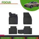 Ack Dizayn Ford Focus 4 2018+ 4d Araca Özel Havuzlu Paspas Takımı (Karbon) - Siyah