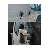 Ack Dizayn Iveco Daily 2014-2024 Minibüs Araca Özel Abs Krom Ayna Kapağı + Krom Kapı Kol 2'li Set Paslanmaz