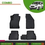 Ack Dizayn Opel Combo 2011-2018 4d Araca Özel Havuzlu Paspas Takımı (Karbon) - Siyah