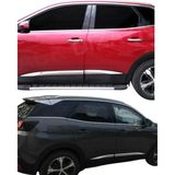 Ack Dizayn Peugeot 3008 2016-2023 Araca Özel Krom Cam Çıtası + Krom Kapı Kol 2'li Set A+ Paslanmaz Çelik