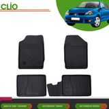 Ack Dizayn Renault Clio/symbol 1999-2007 Araca Özel 4d Havuzlu Paspas Takımı (Karbon) - Siyah