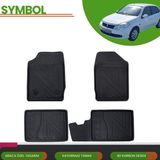 Ack Dizayn Renault Symbol 2008-2012 Araca Özel 4d Havuzlu Paspas Takımı (Karbon) - Siyah