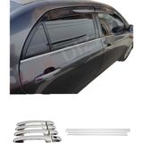 Ack Dizayn Toyota Corolla 2007-2012 Araca Özel Krom Cam Çıtası + Krom Kapı Kol A+ Paslanmaz Çelik