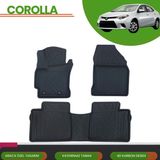 Ack Dizayn Toyota Corolla 2013-2018 4d Araca Özel Havuzlu Paspas Takımı (Karbon) - Siyah